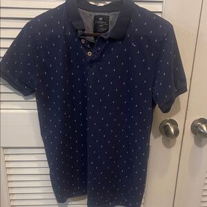 Navy Blue Men's Polo Shirt COTTON ON